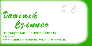 dominik czinner business card